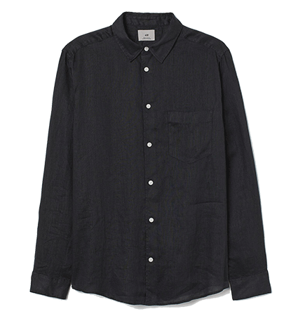 H&M Black Linen Shirt
