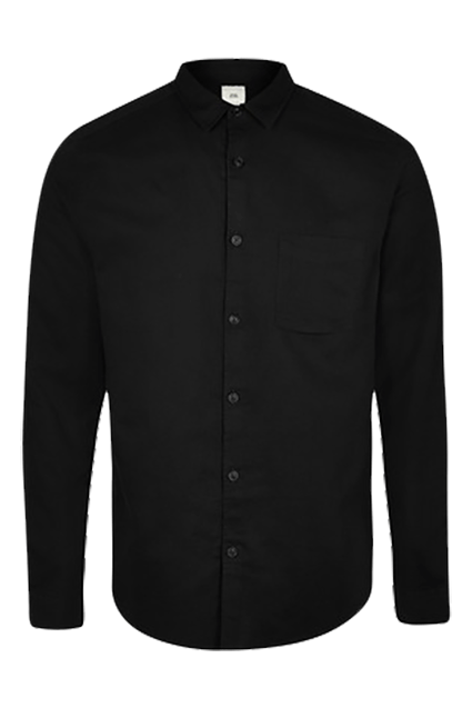 River Island Black Linen Blend Shirt