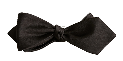 J.Crew black diamond-point bow tie
